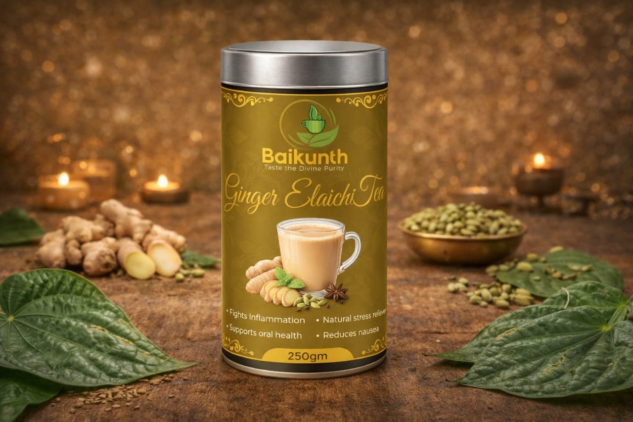 Elaichi Adraki Chai (Mysore Cardamom & Sun-Dried Ginger)
